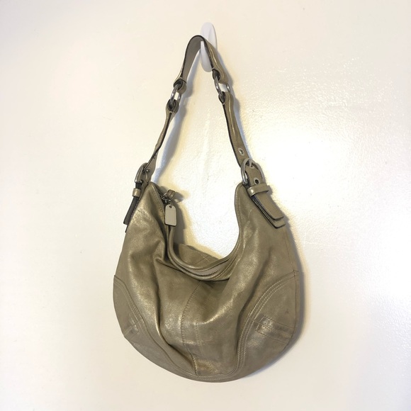 Authentic Coach gold hobo purse - Picture 4 of 4